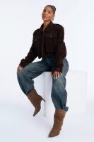 Bratty Babe Ruched Heeled Booties - Taupe