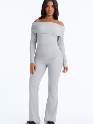 T-shirt in Heather Grey 96% polyester