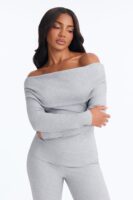 T-shirt in Heather Grey 96% polyester