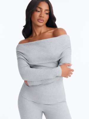 T-shirt in Heather Grey 96% polyester