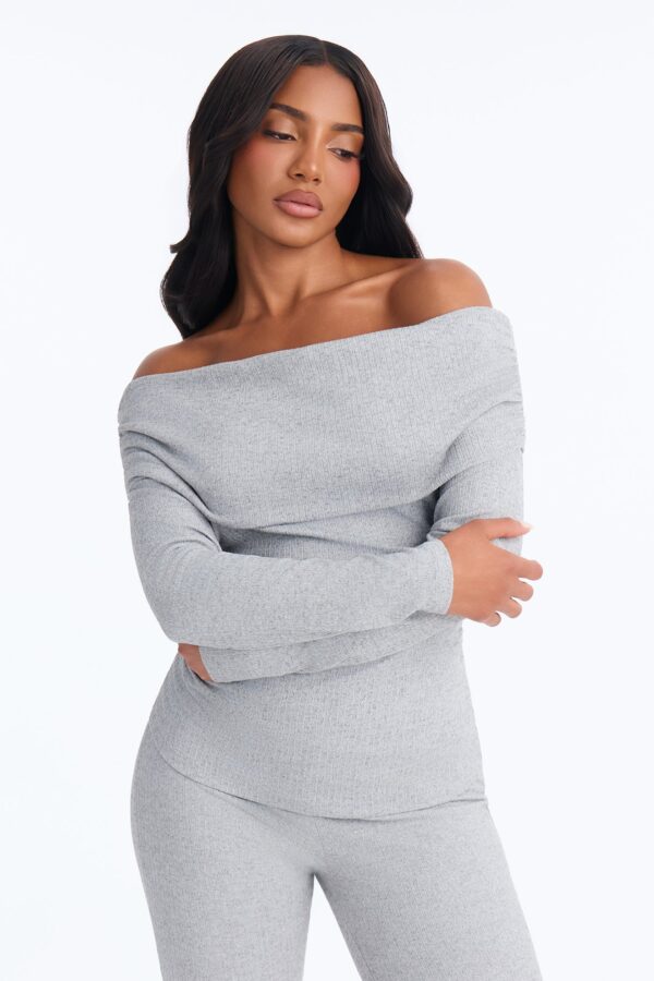 T-shirt in Heather Grey 96% polyester