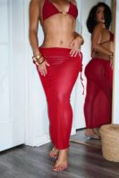Bahamas Jelly Thong Kitten Heels - Clear