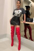 Skirt in Black 100% polyurethane