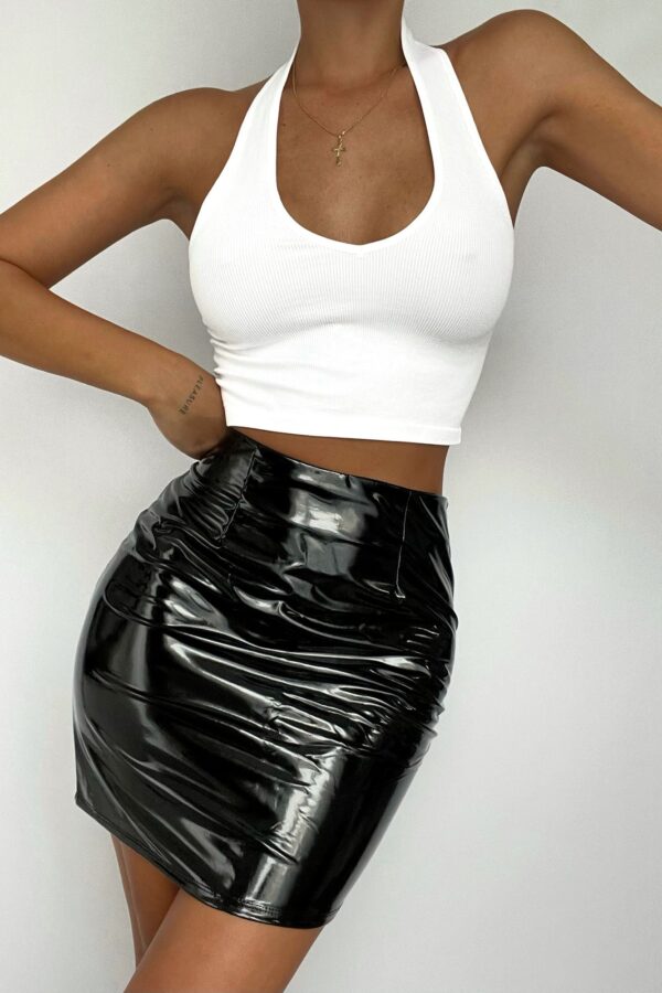 Skirt in Black 100% polyurethane