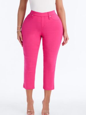 Cropped Pants in Pink