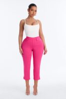 Cropped Pants in Pink