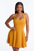 Ladies Kit Mustard Dress
