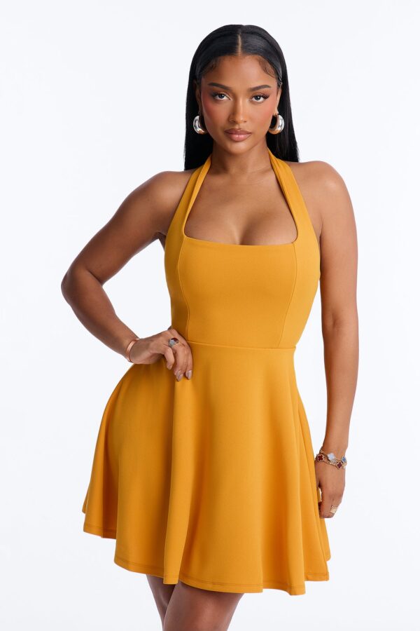 Ladies Kit Mustard Dress