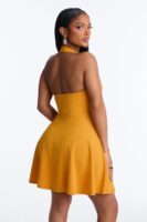 Ladies Kit Mustard Dress