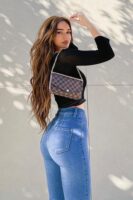 Blue Pants with high waist