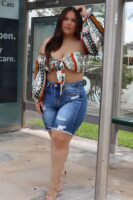 Shorts in Blue and Denim