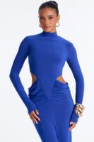 On Read Cut Out Maxi Dress - Royal