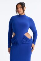 On Read Cut Out Maxi Dress - Royal