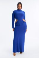 On Read Cut Out Maxi Dress - Royal