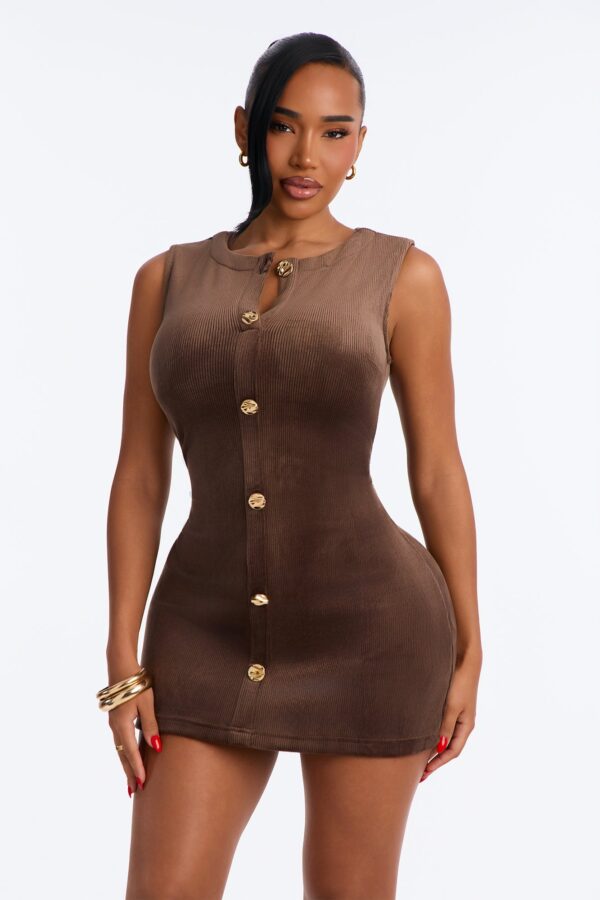 Dress in Brown 92% polyester