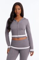 Gray Sweater with zip up