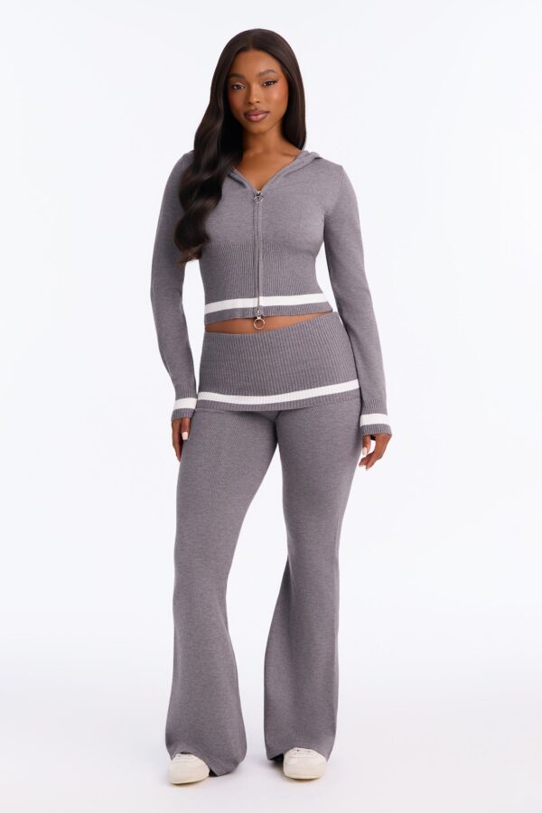 Gray Sweater with zip up