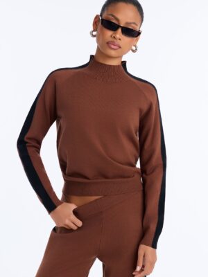 Turtleneck Sweater in Chocolate