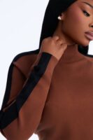 Turtleneck Sweater in Chocolate