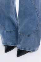 Houston Headed Mid Waist Straight Leg Jeans - Medium Wash