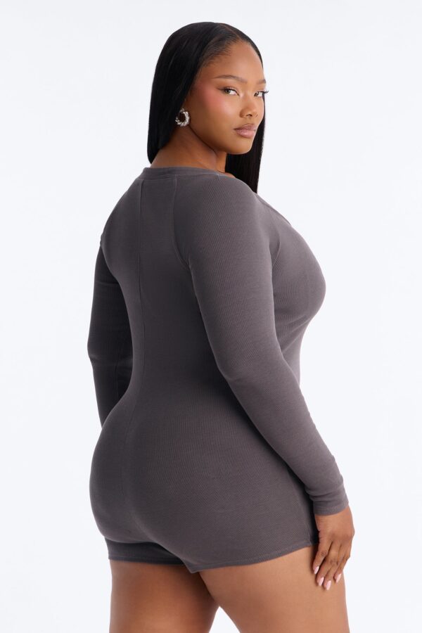 Romper in Charcoal 97% cotton