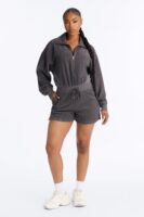 Charcoal Romper with contrast