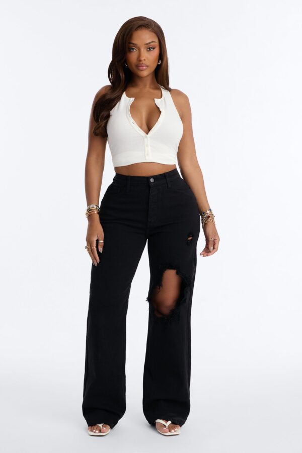 Pants in Black 99% organic