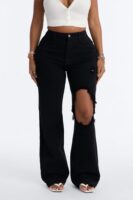 Pants in Black 99% organic