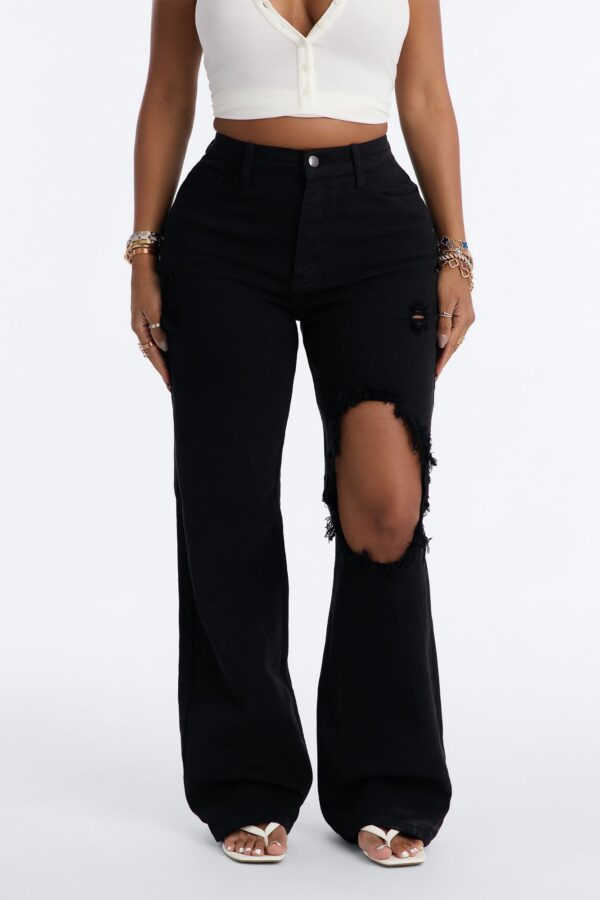 Pants in Black 99% organic