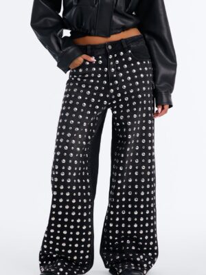 Pants in Black 96% cotton