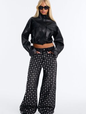 Pants in Black 96% cotton
