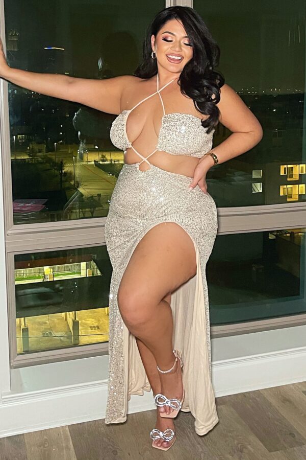 Maxi Dress in Silver