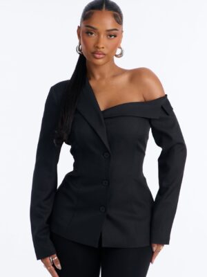 Off-the-Shoulder Blazer