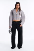 Blazer in Gray 95% polyester