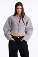Blazer in Gray 95% polyester