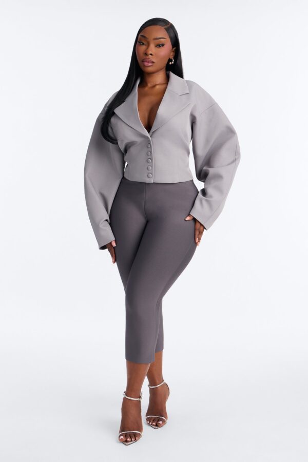 Blazer in Gray 95% polyester