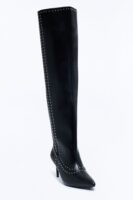 Finding Studs Heeled Boots - Black