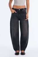For The Record Stretch Taper Leg Jeans - Black Wash