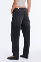 For The Record Stretch Taper Leg Jeans - Black Wash
