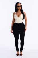 Pants in Black 75% cotton