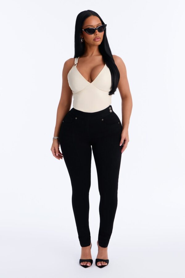 Pants in Black 75% cotton