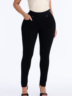 Pants in Black 75% cotton