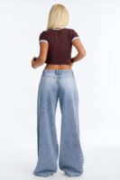 Brooklyn Baggy Cargo Jeans - Light Wash