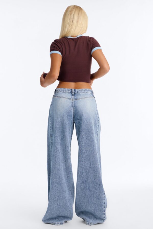 Brooklyn Baggy Cargo Jeans - Light Wash