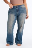 90s Icon Classic High Rise Straight Leg Jeans - Vintage Wash