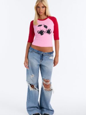 Ladies Kit Pink Top