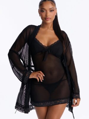 V-Neck Set in Black