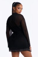 V-Neck Set in Black