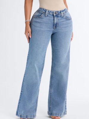 Got You Covered Pocket Flap Bootcut Jeans - Medium Wash
