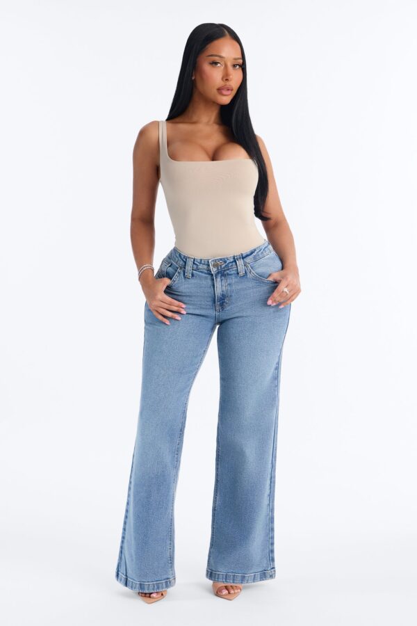 Got You Covered Pocket Flap Bootcut Jeans - Medium Wash